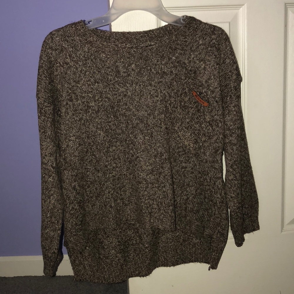 Speckled High Low Sweater